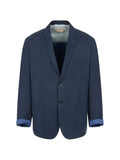 Marni deep blue satin single-breasted jacket