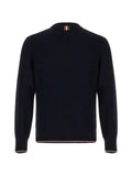 Thom Browne merino wool RWB rib stitch pullover
