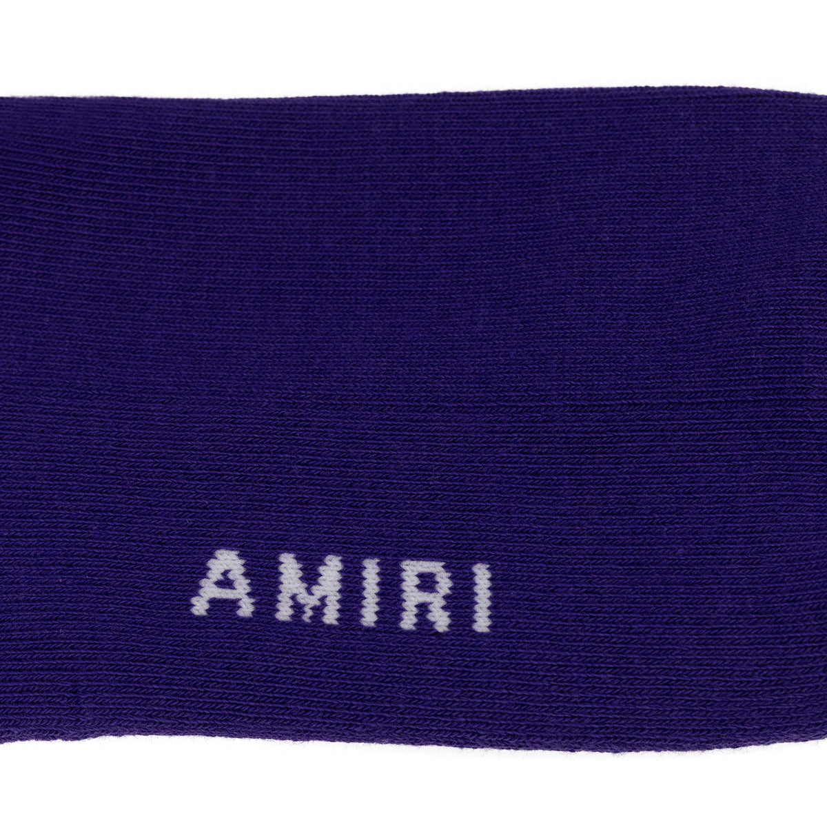 Purple Solid Core Logo Socks