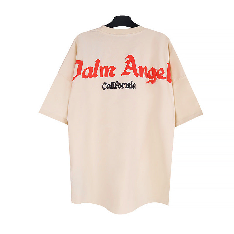Palm Angels Teddy Bear Graphic Tee Loose Unisex Streetwear T-Shirt