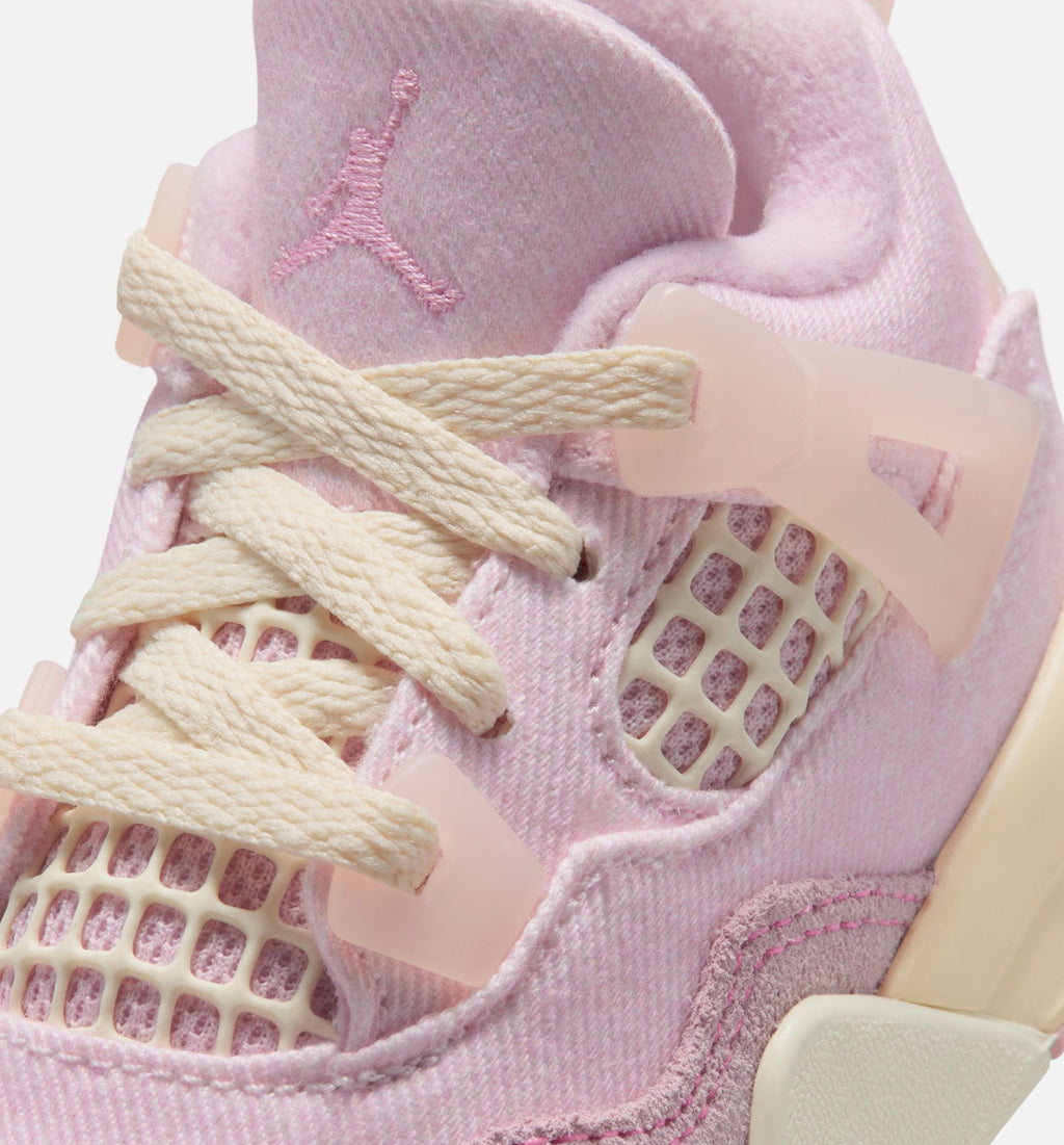 Air Jordan 4 Retro Pink Pearl And Iced Carmine Infant/Toddler Shoes - Iced Carmine Coconut Milk Anthracite