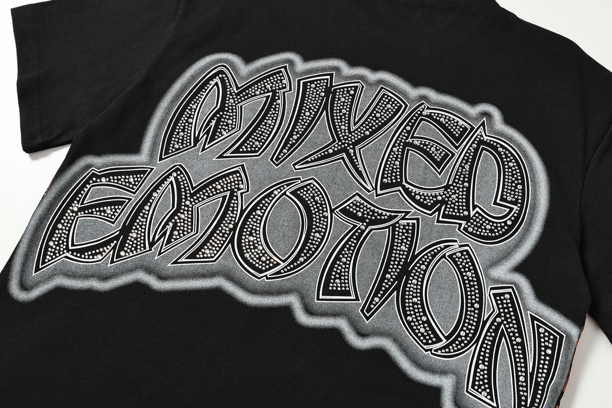 MIXED EMOTION Heat-Pressed Graphic T-Shirt