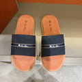 Loro Piana Cross-Strap Men's Slide Sandals